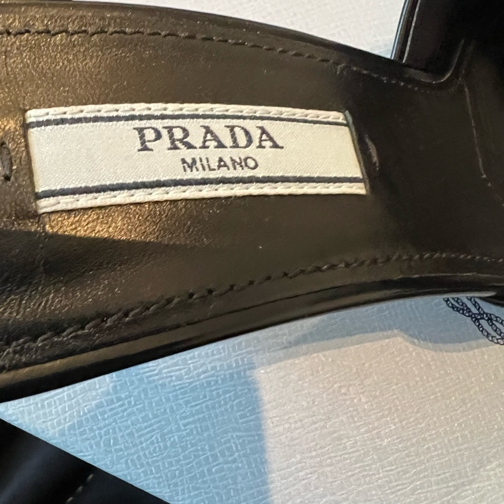 Prada Donna Sandals Size ; 6 Color ; Black Brand New In Box - Picture 3 of 7